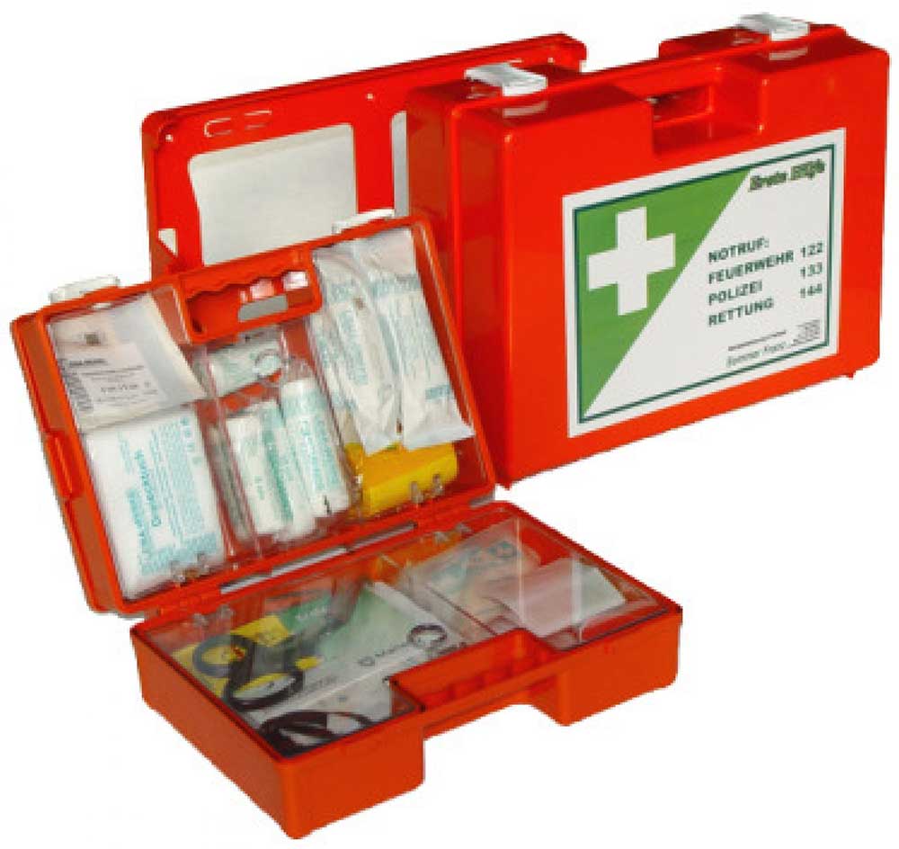 Erste Hilfe-Koffer Kunststoff ÖNORM Z1020 Typ 1