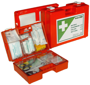 Erste Hilfe-Koffer Kunststoff ÖNORM Z1020 Typ 1 Holzverarbeitung